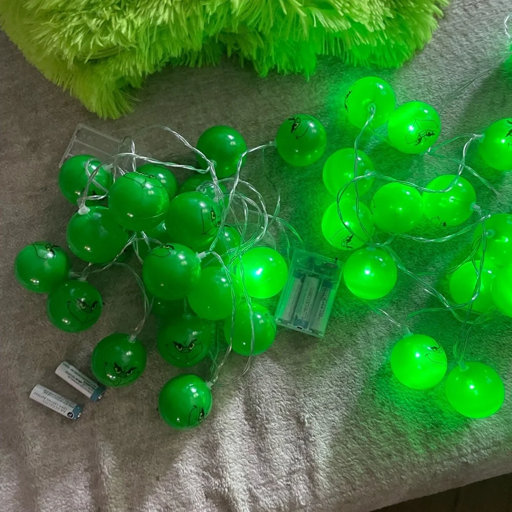 Green Grinch String Lights (bundle of two sets) FINAL PRICE DROP